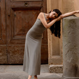 Moss Cropped Stretch-Jersey Dress