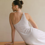 Aven Long Asymmetric Dress