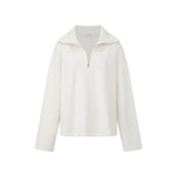 Orsyn Zip Rib Pullover