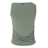 Green Halterneck Stretch Tank Top