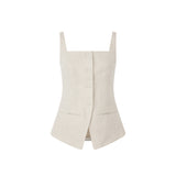Sorelle Tailored Vest Top & Niva High- Waisted Straight Pants