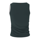 Charcoal Blue Cut-Out Tank Top