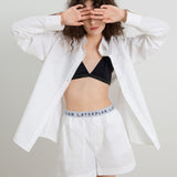White Cotton Shirt and Short Co-Ord Set