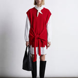 Alba Wool Tie Vest Top