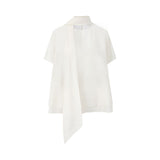 Ciel Scarf Layered Top &  Isle Luster Cotton Drawstring  Trousers