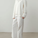 Orsyn Zip Rib Pullover