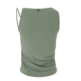 Green Cut-Out Tank Top