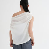 Velma Asymmetric Drawstring Top