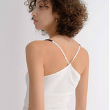 「COTTON STRETCH」Noema Buckle Cotton Top