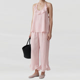 Ara Ruffle Tencel-Linen Camisole & Ruffle Hem Tencel-Linen  Pants