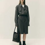 Margot Draped Wrap Shirt Margot