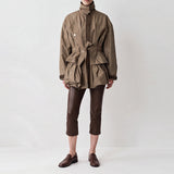 Orin Suede-Piped Tech Jacket