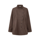 Nali Button-Up Suede Jacket