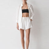 Neri Bandeau Top & Rina Soft Tailored Jacket & Miro Lounge Shorts