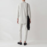Lumi Slit-Lapel Hoodie & Slim-Fit Stirrup Pants