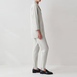 Lumi Slit-Lapel Hoodie & Slim-Fit Stirrup Pants
