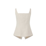 Sorelle Tailored Vest Top & Niva High- Waisted Straight Pants