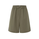 Lioren Knit Collar Linen jacket & Leni Linen Elasticated Shorts