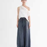 Velma Asymmetric Drawstring Top
