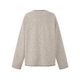 Elwen Leather-Trim Scarf Jacket Set
