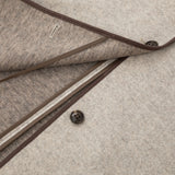 Elwen Leather-Trim Scarf Jacket Set