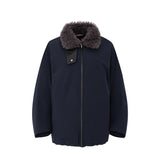 Marlowe Shearling-Collar Down Jacket