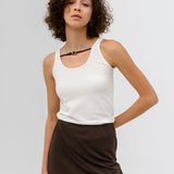 「COTTON STRETCH」Noema Buckle Cotton Tank Tank Top