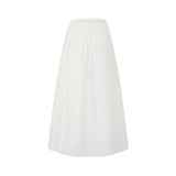 Layerd  Drawstring Midi Skirt