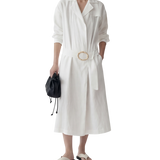 Noemi Trench Linen Shirt Dress