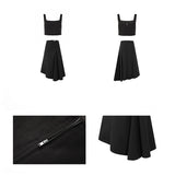 Evara Linen Crop Top & Olea Flared Skirt