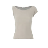 「Cotton Stretch」Esmé Asymmetric T-shirt Top