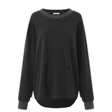 「COTTON STRETCH」Caelum Long Sleeved Crewneck Top