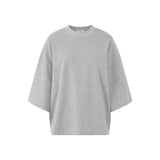 「Boyfriend Fit」Drop Shoulder Embroidered Tee