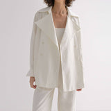 Liora LinenDouble-Breasted Shirt Jacket