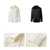 Riss Asymmetric Lapel Shirt & Wide-Leg Pants