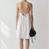 Sela smocked spaghetti strap dress