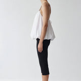 Veya Bubble-Hem Backless Top & Capri Pants