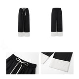 Zerin Cropped Linen Shirt & Contrast Linen Drawstring Pants